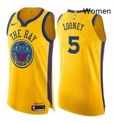 Womens Nike Golden State Warriors 5 Kevon Looney Swingman Gold NBA Jersey City Edition Womens Nike Golden State Warriors 5 Kevon Looney Swingman Gold NBA Jersey City Edition