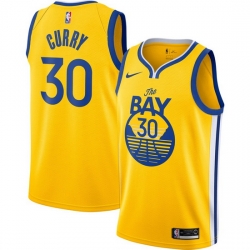 Toddler Golden State Warriors Stephen Curry 30 Swingman Yellow Jersey