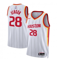 Men Houston Rockets 28 Alperen Sengun White 2026 27 Association Edition Stitched Basketball Jersey Men Houston Rockets 28 Alperen Sengun White 2026 27 Association Edition Stitched Basketball Jersey