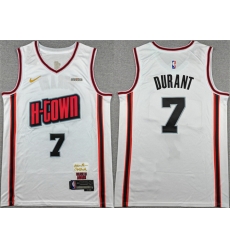 Men Houston Rockets 7 Kevin Durant White 2024 25 City Edition Stitched Jersey Men Houston Rockets 7 Kevin Durant White 2024 25 City Edition Stitched Jersey