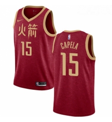Womens Nike Houston Rockets 15 Clint Capela Swingman Red NBA Jersey 2018 19 City Edition Womens Nike Houston Rockets 15 Clint Capela Swingman Red NBA Jersey 2018 19 City Edition