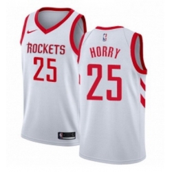 Youth Nike Houston Rockets 25 Robert Horry Swingman White Home NBA Jersey Association Edition