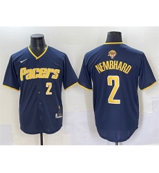 Men Indiana Pacers 2 Andrew Nembhard Navy 2025 Finals Vapor Stitched Baseball Jersey Men Indiana Pacers 2 Andrew Nembhard Navy 2025 Finals Vapor Stitched Baseball Jersey