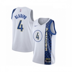 Pacers 4 Victor Oladipo White Basketball Swingman City Edition 2019 20 Jersey