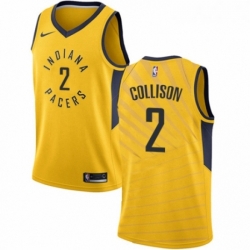 Womens Nike Indiana Pacers 2 Darren Collison Swingman Gold NBA Jersey Statement Edition 