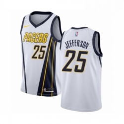 Womens Nike Indiana Pacers 25 Al Jefferson White Swingman Jersey Earned Edition