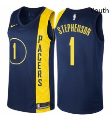 Youth Nike Indiana Pacers 1 Lance Stephenson Swingman Navy Blue NBA Jersey City Edition Youth Nike Indiana Pacers 1 Lance Stephenson Swingman Navy Blue NBA Jersey City Edition