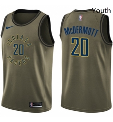 Youth Nike Indiana Pacers 20 Doug McDermott Swingman Green Salute to Service NBA Jersey Youth Nike Indiana Pacers 20 Doug McDermott Swingman Green Salute to Service NBA Jersey