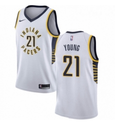 Youth Nike Indiana Pacers 21 Thaddeus Young Swingman White NBA Jersey Association Edition Youth Nike Indiana Pacers 21 Thaddeus Young Swingman White NBA Jersey Association Edition