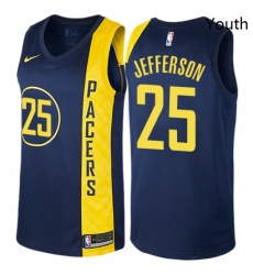 Youth Nike Indiana Pacers 25 Al Jefferson Swingman Navy Blue NBA Jersey City Edition Youth Nike Indiana Pacers 25 Al Jefferson Swingman Navy Blue NBA Jersey City Edition