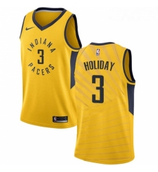 Youth Nike Indiana Pacers 3 Aaron Holiday Swingman Gold NBA Jersey Statement Edition Youth Nike Indiana Pacers 3 Aaron Holiday Swingman Gold NBA Jersey Statement Edition