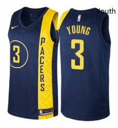 Youth Nike Indiana Pacers 3 Joe Young Swingman Navy Blue NBA Jersey City Edition Youth Nike Indiana Pacers 3 Joe Young Swingman Navy Blue NBA Jersey City Edition