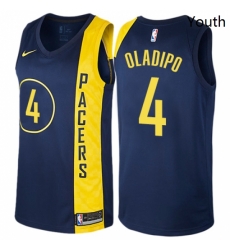 Youth Nike Indiana Pacers 4 Victor Oladipo Swingman Navy Blue NBA Jersey City Edition Youth Nike Indiana Pacers 4 Victor Oladipo Swingman Navy Blue NBA Jersey City Edition