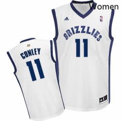 Womens Adidas Memphis Grizzlies 11 Mike Conley Swingman White Home NBA Jersey