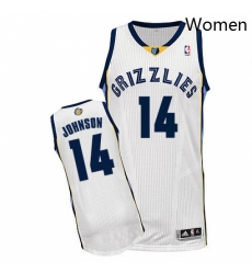 Womens Adidas Memphis Grizzlies 14 Brice Johnson Authentic White Home NBA Jersey Womens Adidas Memphis Grizzlies 14 Brice Johnson Authentic White Home NBA Jersey