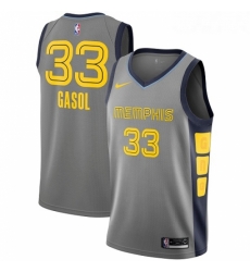Womens Nike Memphis Grizzlies 33 Marc Gasol Swingman Gray NBA Jersey City Edition Womens Nike Memphis Grizzlies 33 Marc Gasol Swingman Gray NBA Jersey City Edition