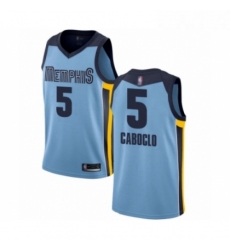 Youth Memphis Grizzlies 5 Bruno Caboclo Swingman Light Blue Basketball Jersey Statement Edition Youth Memphis Grizzlies 5 Bruno Caboclo Swingman Light Blue Basketball Jersey Statement Edition