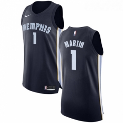 Youth Nike Memphis Grizzlies 1 Jarell Martin Authentic Navy Blue Road NBA Jersey Icon Edition 