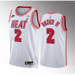 Men Miami Heat 2 Terry Rozier III White Classic Edition Stitched Basketball Jersey