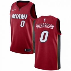 Womens Nike Miami Heat 0 Josh Richardson Authentic Red NBA Jersey Statement Edition