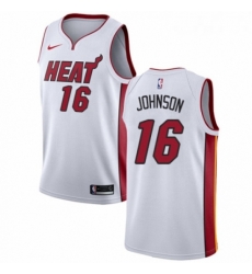 Womens Nike Miami Heat 16 James Johnson Authentic NBA Jersey Association Edition