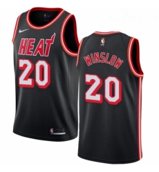 Youth Nike Miami Heat 20 Justise Winslow Authentic Black Black Fashion Hardwood Classics NBA Jersey Youth Nike Miami Heat 20 Justise Winslow Authentic Black Black Fashion Hardwood Classics NBA Jersey