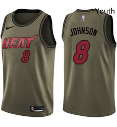 Youth Nike Miami Heat 8 Tyler Johnson Swingman Green Salute to Service NBA Jersey Youth Nike Miami Heat 8 Tyler Johnson Swingman Green Salute to Service NBA Jersey