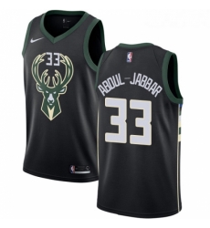 Youth Adidas Milwaukee Bucks 33 Kareem Abdul Jabbar Authentic Black Alternate NBA Jersey Statement Edition Youth Adidas Milwaukee Bucks 33 Kareem Abdul Jabbar Authentic Black Alternate NBA Jersey Statement Edition