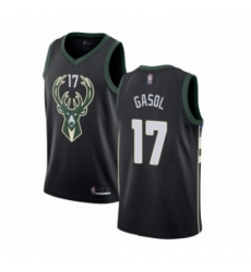 Youth Milwaukee Bucks 17 Pau Gasol Swingman Black Basketball Jersey Statement Edition Youth Milwaukee Bucks 17 Pau Gasol Swingman Black Basketball Jersey Statement Edition
