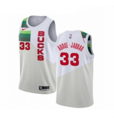 Youth Nike Milwaukee Bucks 33 Kareem Abdul Jabbar White Swingman Jersey Earned Edition Youth Nike Milwaukee Bucks 33 Kareem Abdul Jabbar White Swingman Jersey Earned Edition