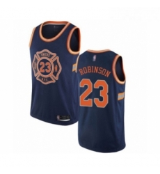 Womens New York Knicks 23 Mitchell Robinson Swingman Navy Blue Basketball Jersey City Edition 