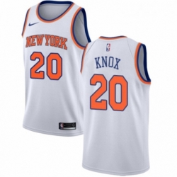 Womens Nike New York Knicks 20 Kevin Knox Swingman White NBA Jersey Association Edition 