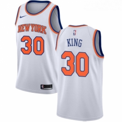 Womens Nike New York Knicks 30 Bernard King Authentic White NBA Jersey Association Edition