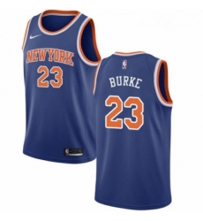 Youth Nike New York Knicks 23 Trey Burke Swingman Royal Blue NBA Jersey Icon Edition 