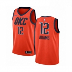 Youth Nike Oklahoma City Thunder 12 Steven Adams Orange Swingman Jersey Earned Edition