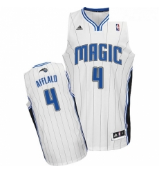 Womens Adidas Orlando Magic 4 Arron Afflalo Swingman White Home NBA Jersey 