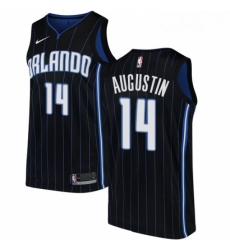 Youth Nike Orlando Magic 14 DJ Augustin Swingman Black Alternate NBA Jersey Statement Edition