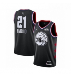 Womens Jordan Philadelphia 76ers 21 Joel Embiid Swingman Black 2019 All Star Game Basketball Jersey Womens Jordan Philadelphia 76ers 21 Joel Embiid Swingman Black 2019 All Star Game Basketball Jersey