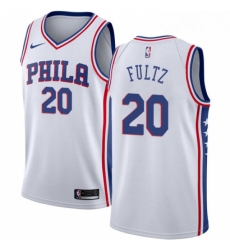 Womens Nike Philadelphia 76ers 20 Markelle Fultz Swingman White Home NBA Jersey Association Edition Womens Nike Philadelphia 76ers 20 Markelle Fultz Swingman White Home NBA Jersey Association Edition