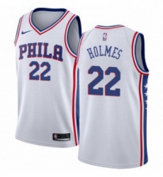 Womens Nike Philadelphia 76ers 22 Richaun Holmes Swingman White Home NBA Jersey Association Edition Womens Nike Philadelphia 76ers 22 Richaun Holmes Swingman White Home NBA Jersey Association Edition