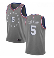Womens Nike Philadelphia 76ers 5 Amir Johnson Swingman Gray NBA Jersey City Edition Womens Nike Philadelphia 76ers 5 Amir Johnson Swingman Gray NBA Jersey City Edition