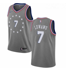 Womens Nike Philadelphia 76ers 7 Timothe Luwawu Swingman Gray NBA Jersey City Edition Womens Nike Philadelphia 76ers 7 Timothe Luwawu Swingman Gray NBA Jersey City Edition