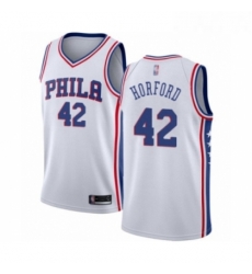 Youth Philadelphia 76ers 42 Al Horford Swingman White Basketball Jersey Association Edition 