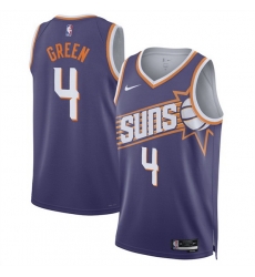 Men Phoenix Suns 4 Jalen Green Purple 2025 Icon Edition Stitched Basketball Jersey