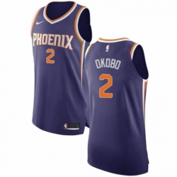 Womens Nike Phoenix Suns 2 Elie Okobo Authentic Purple NBA Jersey Icon Edition 