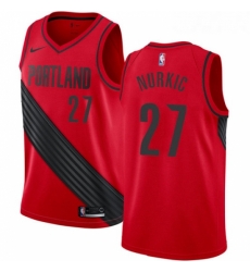 Womens Nike Portland Trail Blazers 27 Jusuf Nurkic Authentic Red Alternate NBA Jersey Statement Edition Womens Nike Portland Trail Blazers 27 Jusuf Nurkic Authentic Red Alternate NBA Jersey Statement Edition