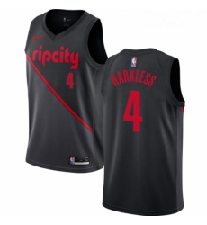 Youth Nike Portland Trail Blazers 4 Moe Harkless Swingman Black NBA Jersey 2018 19 City Edition 