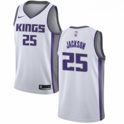 Youth Nike Sacramento Kings 25 Justin Jackson Swingman White NBA Jersey Association Edition 