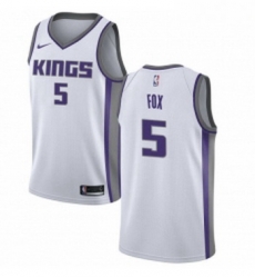 Youth Nike Sacramento Kings 5 DeAaron Fox Authentic White NBA Jersey Association Edition Youth Nike Sacramento Kings 5 DeAaron Fox Authentic White NBA Jersey Association Edition