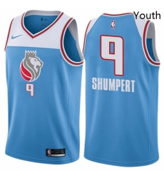 Youth Nike Sacramento Kings 9 Iman Shumpert Swingman Blue NBA Jersey City Edition Youth Nike Sacramento Kings 9 Iman Shumpert Swingman Blue NBA Jersey City Edition
